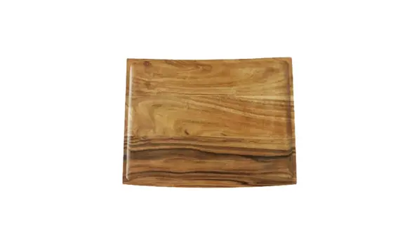 13" Brown Solid Wood Colorado Cheese Board