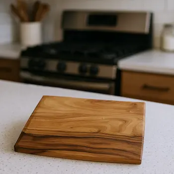 13" Brown Solid Wood Colorado Cheese Board