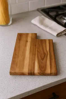 14" Brown Solid Wood Utah Cheese Board
