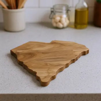 14" Brown Solid Wood South Carolina Cheese Board