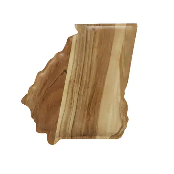 13" Brown Solid Wood Georgia Cheese Board