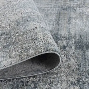 5' X 8' Blue Abstract Power Loom Area Rug