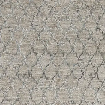 5' X 8' Beige Moroccan Stain Resistant Area Rug