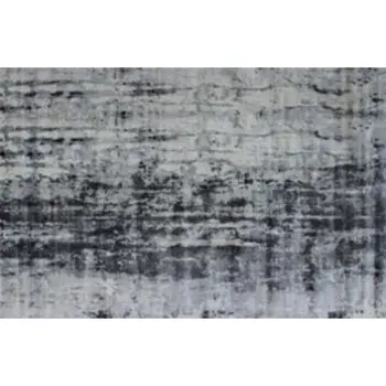 8' X 11' White And Blue Abstract Hand Loomed Area Rug