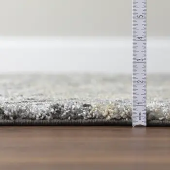 3' X 5' Grey Diamond Area Rug