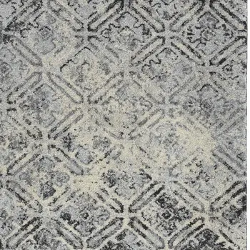 3' X 5' Grey Diamond Area Rug