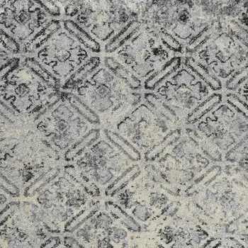 8' X 11' Grey Diamond Area Rug