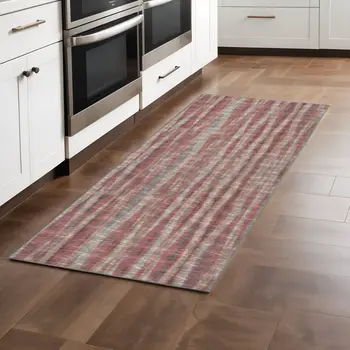 3' X 8' Pink Ombre Tufted Handmade Runner Rug