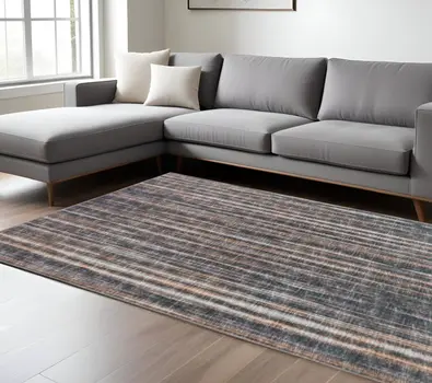 10' X 14' Brown Ombre Tufted Handmade Area Rug