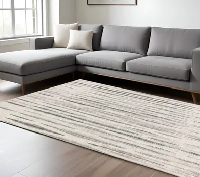 10' X 14' Ivory Ombre Tufted Handmade Area Rug