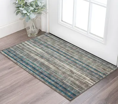 2' X 3' Brown Ombre Tufted Handmade Area Rug