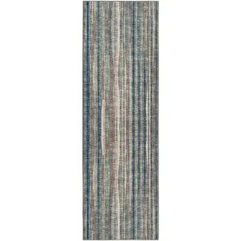 3' X 10' Brown Ombre Tufted Runner Rug
