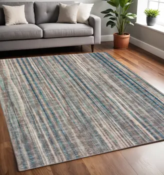 5' X 8' Brown Ombre Tufted Handmade Area Rug