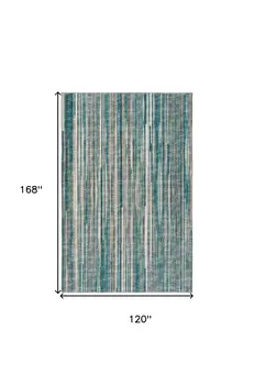 10' X 14' Blue Ombre Tufted Handmade Area Rug