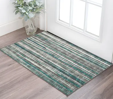 3' X 5' Blue Ombre Tufted Handmade Area Rug