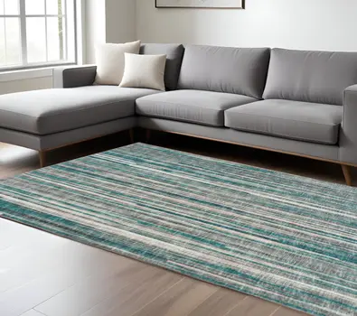 9' X 12' Blue Ombre Tufted Handmade Area Rug