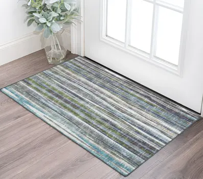 2' X 3' Purple Ombre Tufted Handmade Area Rug