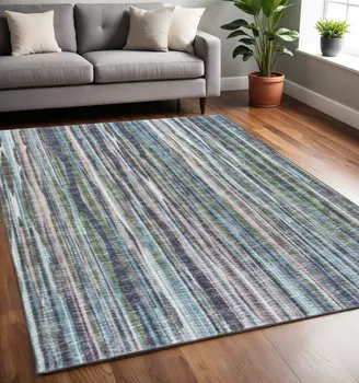 5' X 8' Purple Ombre Tufted Handmade Area Rug