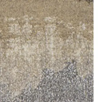 5' X 8' Brown and Ivory Abstract Area Rug