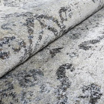 10' X 13' Gray and Ivory Oriental Area Rug