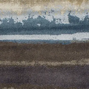 8' X 11' Beige and Brown Abstract Area Rug