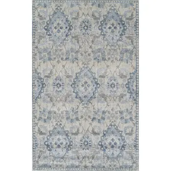 3' X 5' Blue Oriental Area Rug