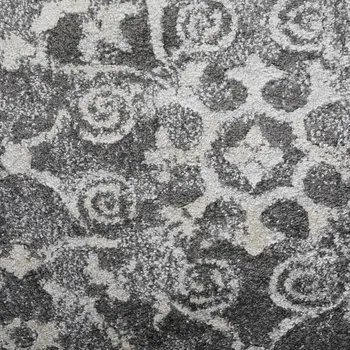 8' X 11' Gray and Ivory Oriental Distressed Area Rug