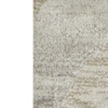 3' X 5' Brown and Beige Abstract Area Rug
