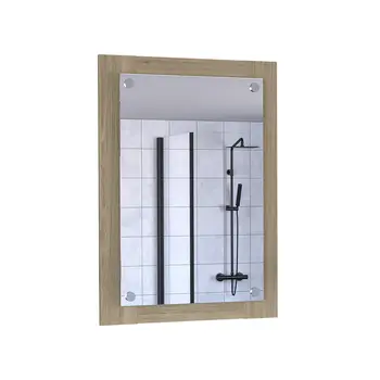 28" Wood Framed Bathroom Vanity Mirror