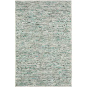 2' X 8' Green Wool Hand Loomed Handmade Runner Rug