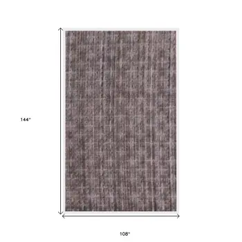 9' X 12' Rust And Tan Medallion Hand Loomed Area Rug