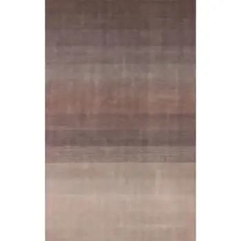 9' X 12' Violet Taupe And Brown Ombre Hand Loomed Area Rug