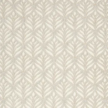9' X 12' Ivory And Grey Floral Stain Resistant Non Skid Area Rug