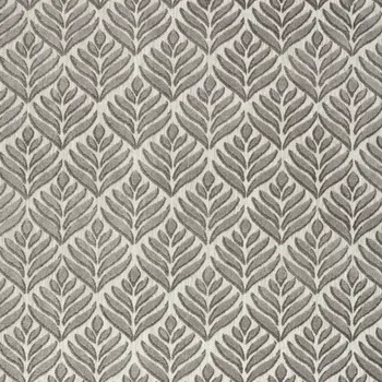 6' X 9' Charcoal Floral Stain Resistant Non Skid Area Rug