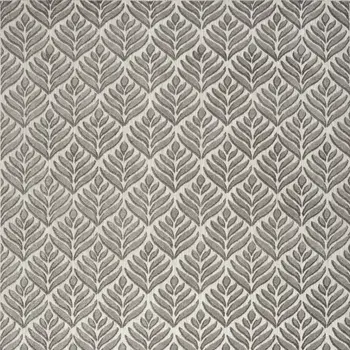 4' X 6' Charcoal Floral Stain Resistant Non Skid Area Rug