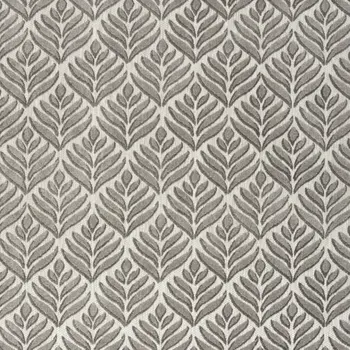 4' X 6' Charcoal Floral Stain Resistant Non Skid Area Rug