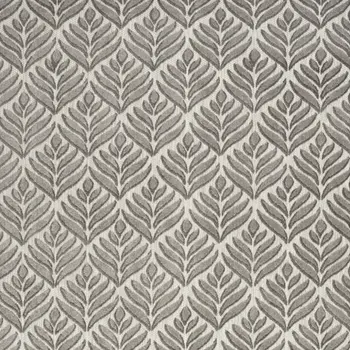 5' X 8' Charcoal Floral Stain Resistant Non Skid Area Rug
