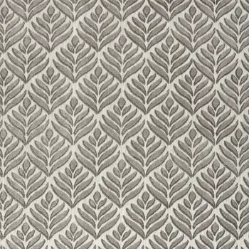 5' X 8' Charcoal Floral Stain Resistant Non Skid Area Rug