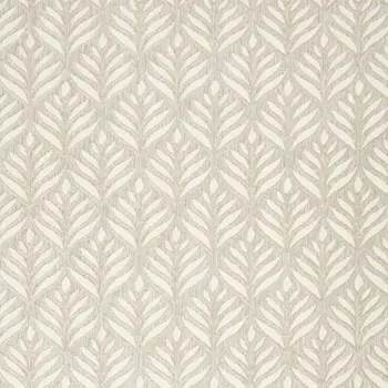 6' X 9' Ivory And Grey Floral Stain Resistant Non Skid Area Rug