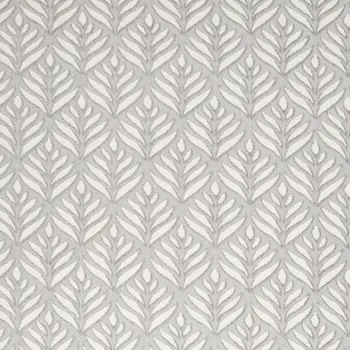 7' X 10' Grey Floral Stain Resistant Non Skid Area Rug