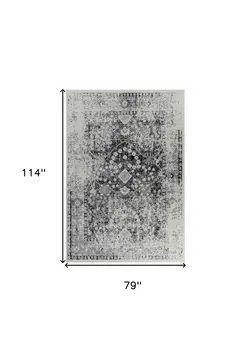 7' X 10' Brown Abstract Area Rug