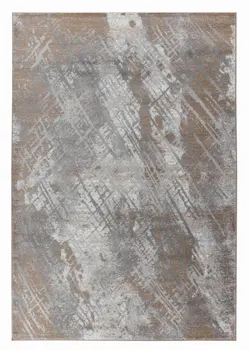 8' X 11' Brown Abstract Area Rug