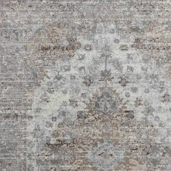 4' X 6' Brown Oriental Area Rug