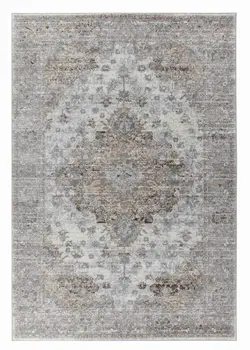 4' X 6' Brown Oriental Area Rug