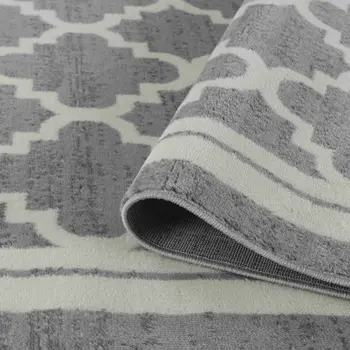 8' X 11' Grey Moroccan Area Rug