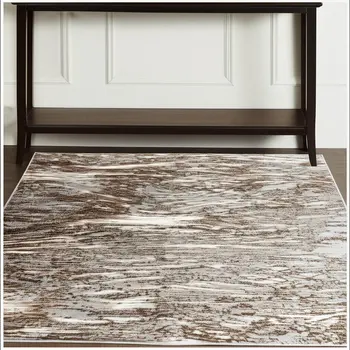 4' X 6' Brown Abstract Area Rug