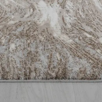8' X 11' Brown Abstract Area Rug