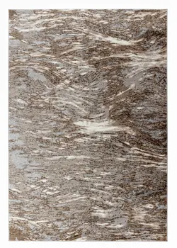 8' X 11' Brown Abstract Area Rug