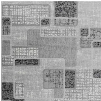 7' X 10' Grey Geometric Area Rug