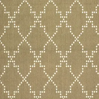 2' X 4' Tan Geometric Stain Resistant Indoor Outdoor Area Rug
